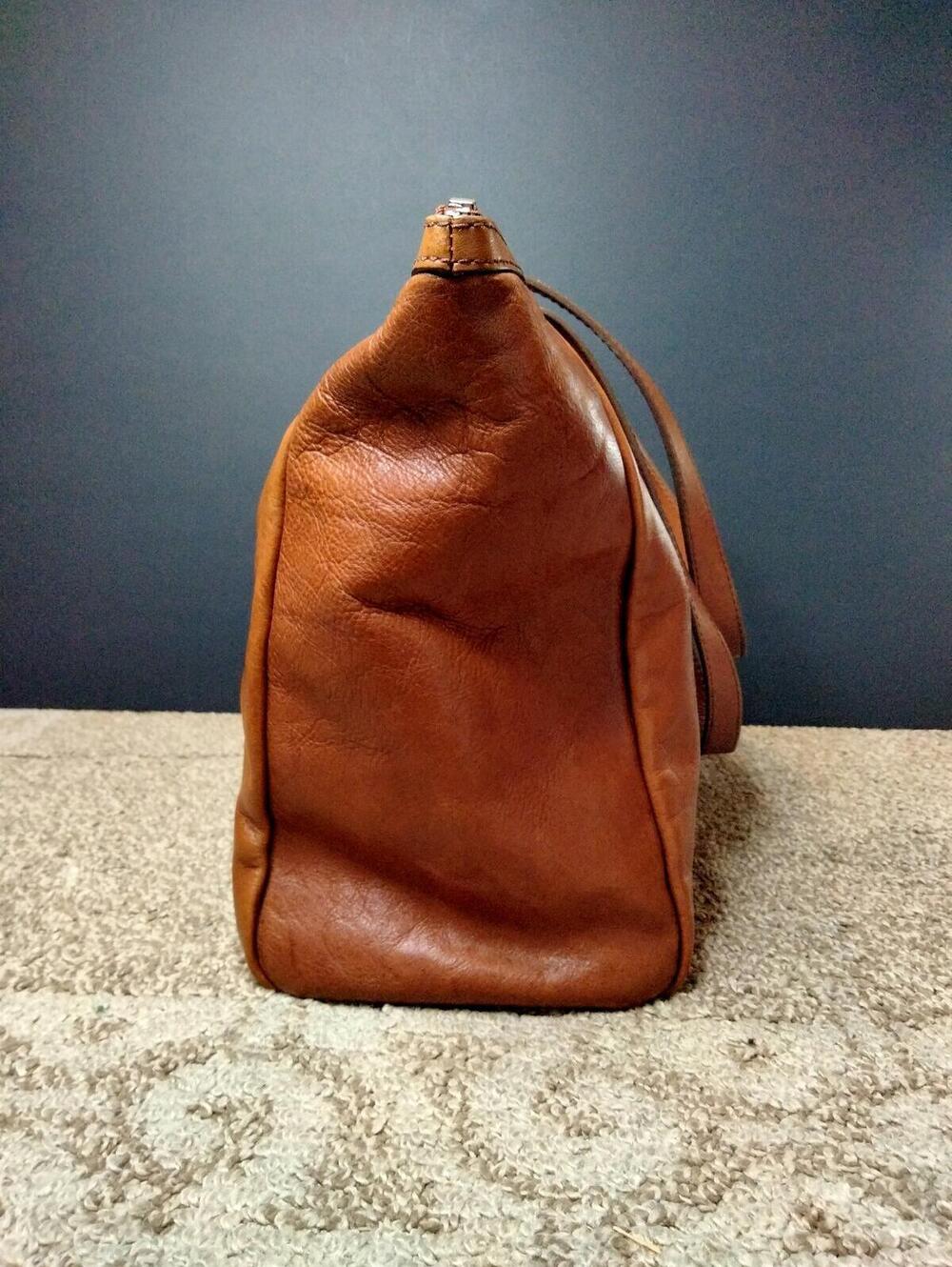 Fossil Sydney Shopper Tote Leather - Cognac Brown - Shoulder Bag Carryall ZB5487 - Picture 4 of 9